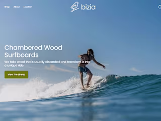 Bizia | Chambered Wood Surfboards