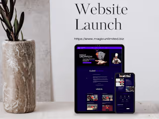 Wix Website Design for Magician