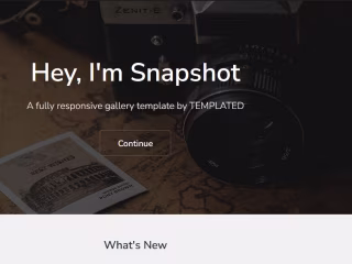 A simple gallery website