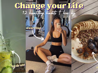 Healthy Habits Youtube Thumbnail