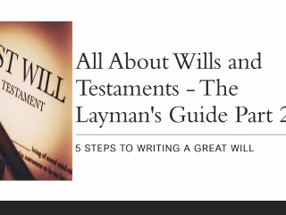 Wills and Testaments