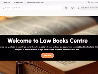 Ecommerce Website Development for Law Books Centre