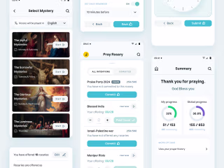 Rosary App Interface Design
