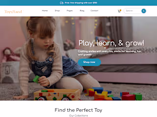 Kids Toys – Playful & Engaging E-commerce Website