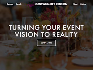 Omowunmi’s Kitchen (Catering & Event Website)