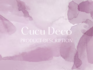 🖋️ "Cucu Deco" Product Description