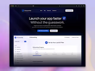CoLaunchly Landing Page Design