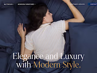 DreamCraft - Web Design for a high-end furniture brand 
