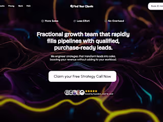 Marketing Agency/Portfolio Landing Page Hero Design - Website