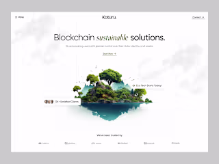 Koturu - Sustainable Blockchain Website 