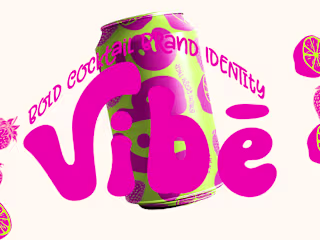 VIBE — A Bold Canned Cocktail Brand Identity