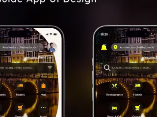 Travel Guide App Concept UI Design