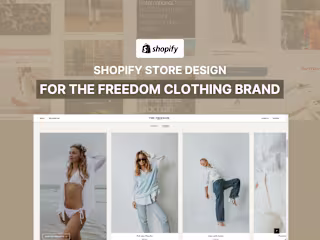 Shopify Store Creation for The Freedom French Brand