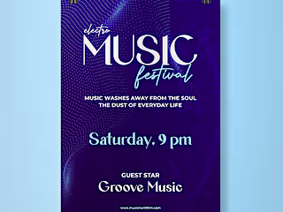 Electro-Music Flyer Design: Behance