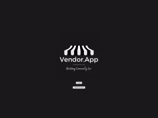 Vendor App for Building Community Inc