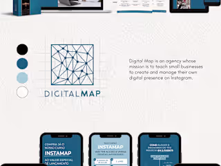 Logo, Social Media & Graphic Design for an agency | Digital Map