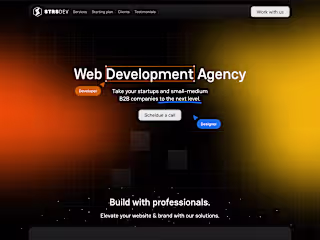 STRS Dev landing page redesign