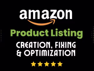 I will create amazon product listing and variation or fix amazo…