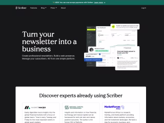 Scriber | The all-in-one publishing tool for finance writers