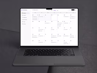 Schedulux - Web App Design