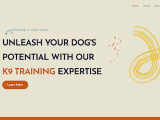 K9 Training Website