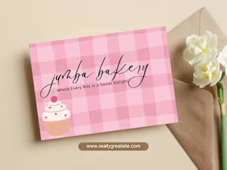 Bakery Thank You Card