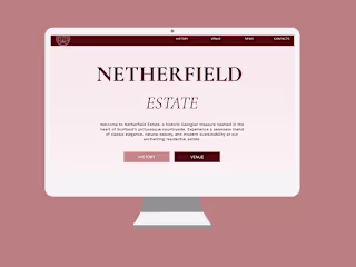 Website for outstanding Georgian mansion in Scotland