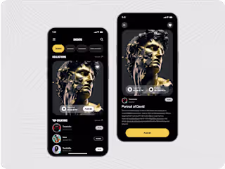 Crypto, NFT, Web3 UI UX design