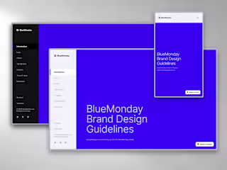 BlueMonday - Brand Guidelines Framer Template