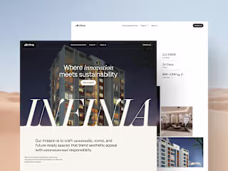 Infinia: Website Design & Framer Development