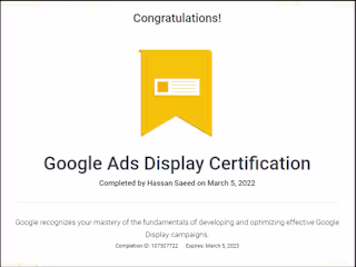 Display Ads Certification