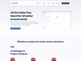 All-in-One Due Diligence Platform for Crypto | DigNow