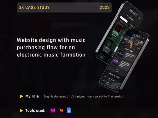 Website with music purchasing flow - UX case study on Behance