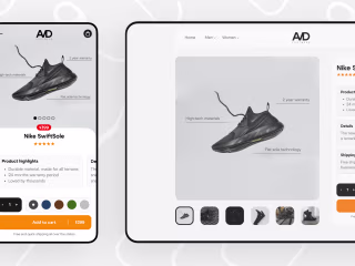 A/D Sneakers - Minimal & Dynamic Ecommerce