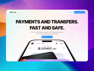 FinTap - Mobile App Landing Page | Framer template