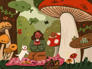 Emma's Picnic Illustration