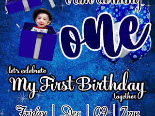 Birthday invitation card design