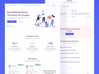 Website Design for writing service