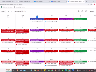 Calendar Management.