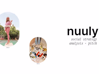 NUULY Thrift Brand + Social Strategy (mock campaign) 