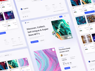 Web design for a crypto startup