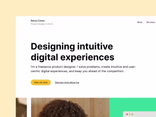 Framer website