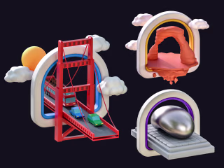 Gowalla 3D Badges