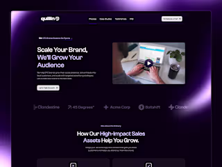 Quillin - Lead Generation Landing Page