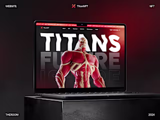 Titans NFT. Landing Page Design