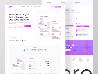Flare - SaaS Landing Page