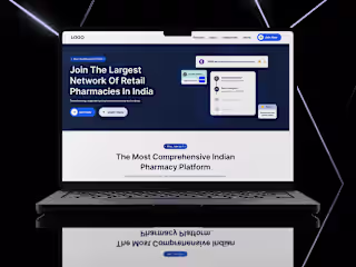 A B2B Pharmacy App's Landing Page!