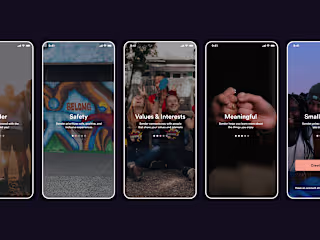 Sonder, mobile app design