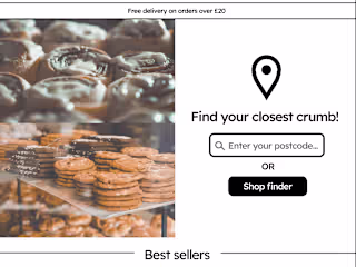 Landing Page Design for Sweet Crumbs Bakery