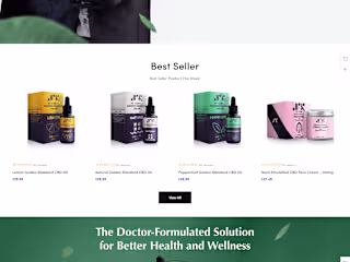 DRK CBD - Home Page Design